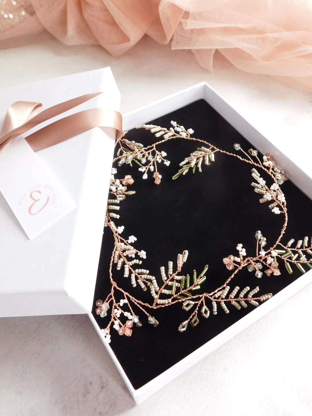 Josie Delicate Bridal Side Tiara — Elsa Rose Boutique
